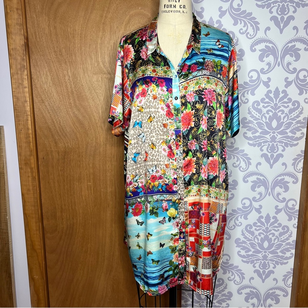 NWT Johnny Was Amalfi Silk Tunic